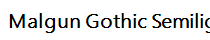Malgun Gothic Semilight